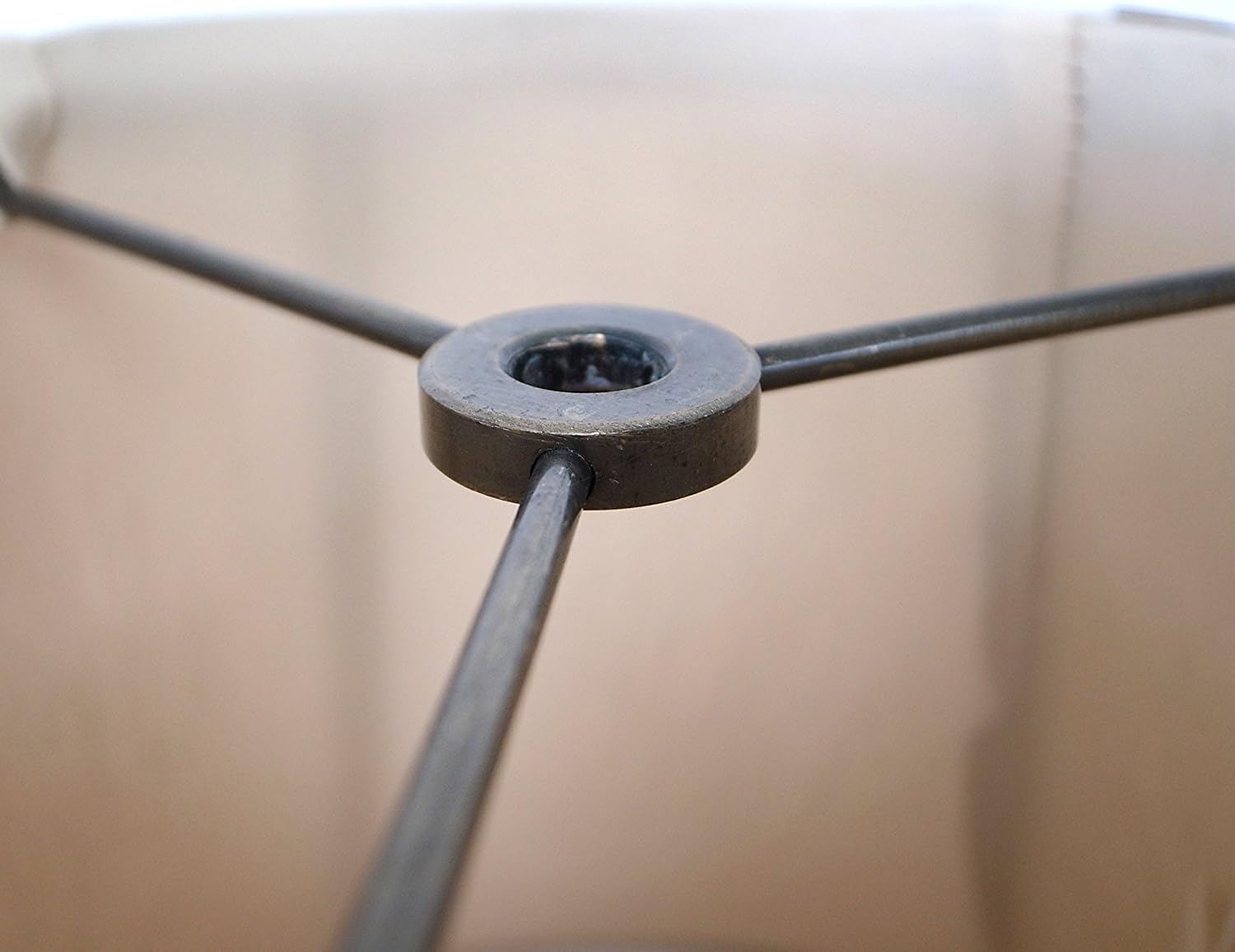 Amber Mica 12 Inch Hex Washer Fitter Lampshade 7x12x8