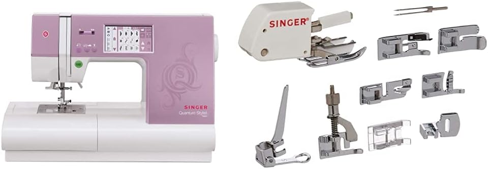 SINGER | 9985 Sewing & Quilting Machine With Accessory Kit - 960 Stitches - Drop-In Bobbin System, & Built-In Needle Threader (24 pounds)