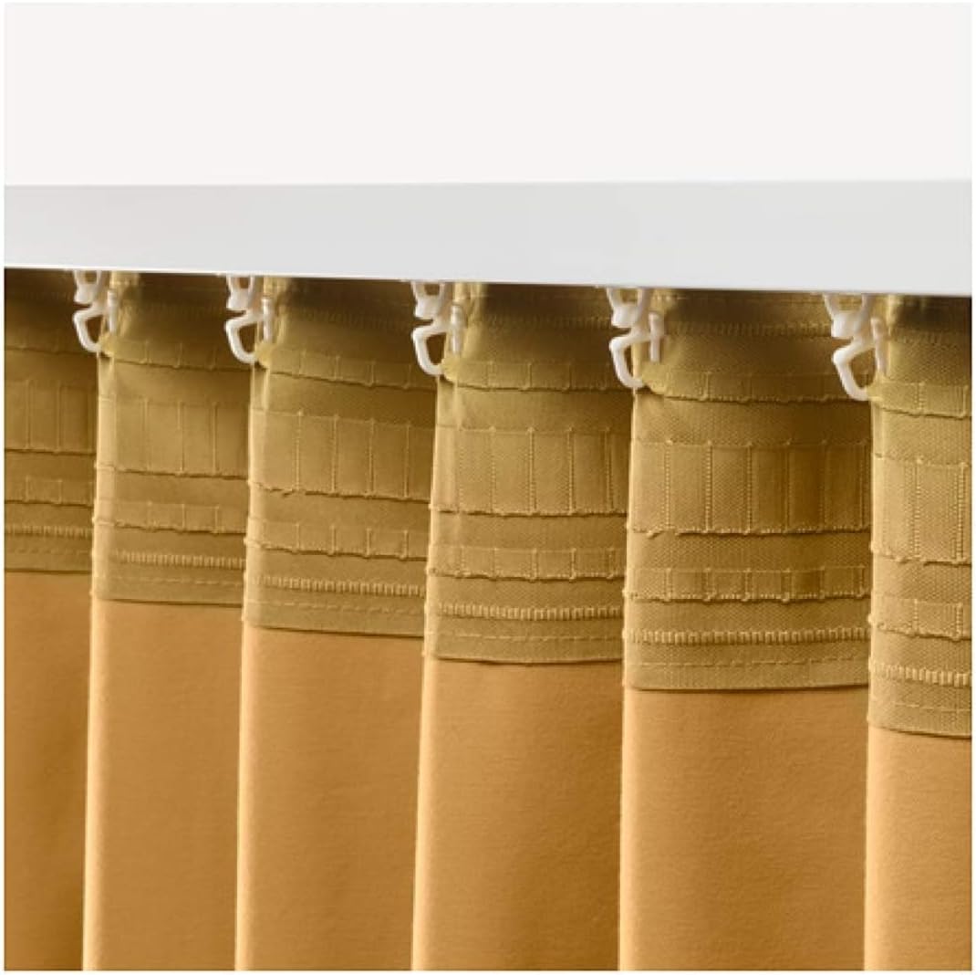 IKEA Sanela Curtains 1 Pair Golden Brown 704.189.00 Size: 55x98