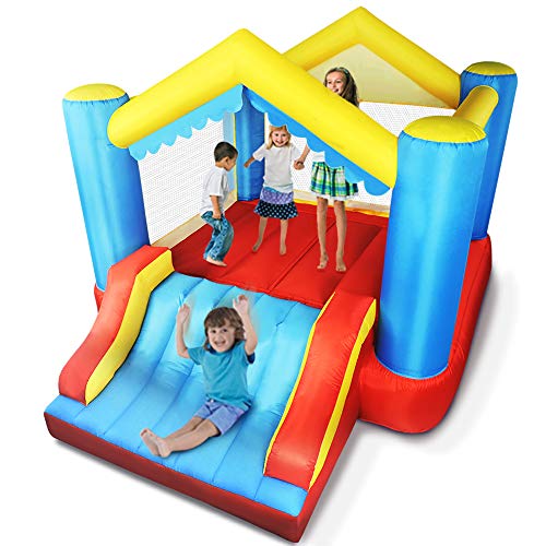 YARD Bounce House Inflatable Bounce House with Slide 12 ft x 9 ft x 8 ft H, Jumping Bouncing House Jump Slide Dunk Playhouse with Air