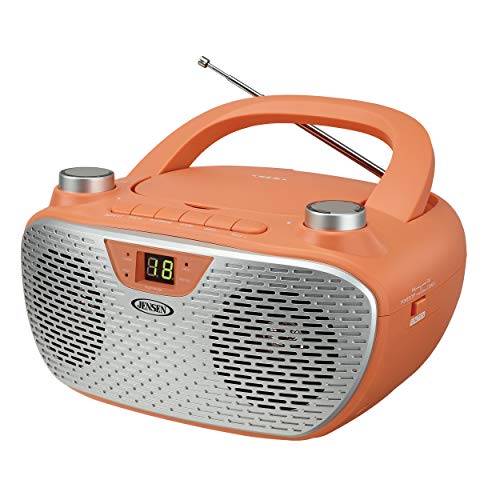 Jensen CD485BK Boombox CD AM/FM Stereo Radio (Black)