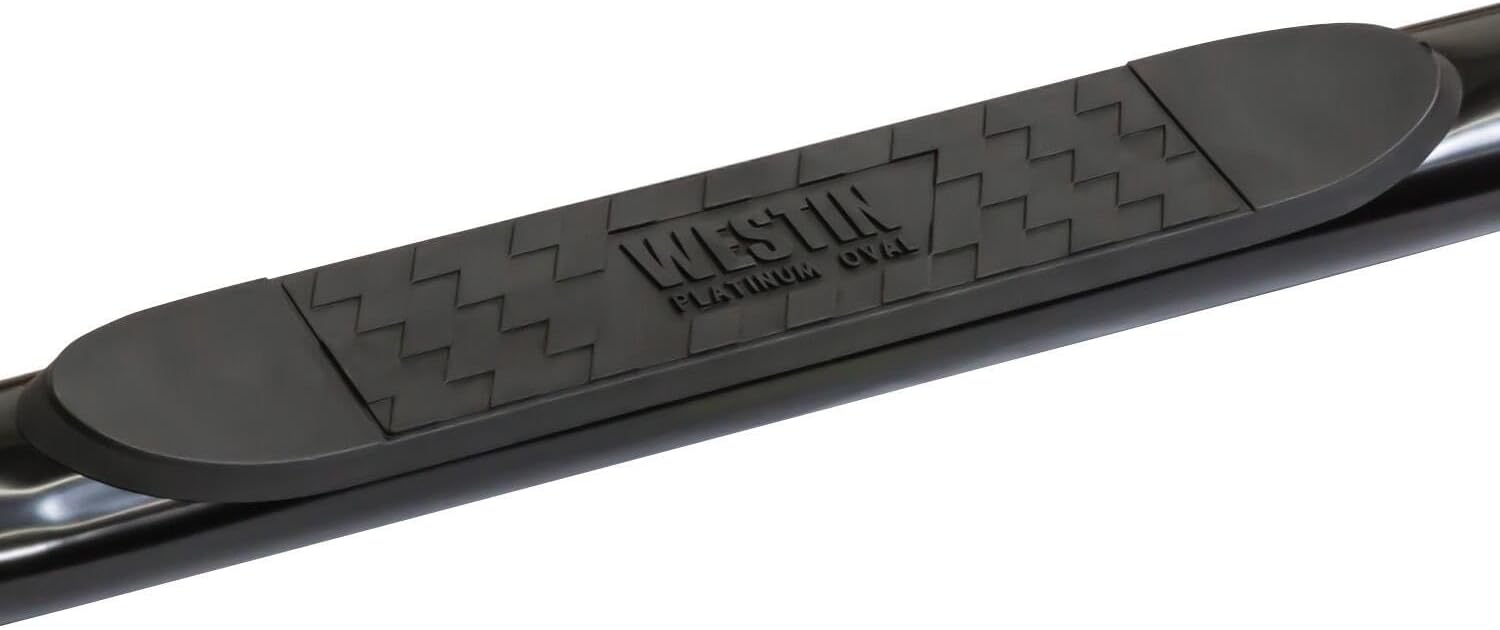 Westin 21-2995 Platinum Black Oval Step Bar, 4 inch