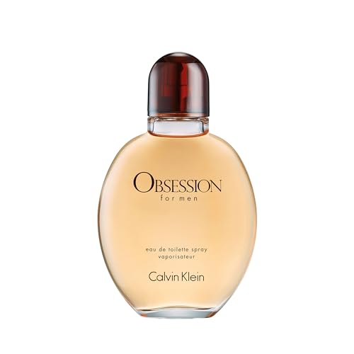 Calvin Klein Obsession Eau de Toilette – Ambery Men's Cologne – With Notes of Bergamot, Lavender, Sage, Musk & Sandalwood – Luxury Perfumes for Men – Long Lasting Fragrance