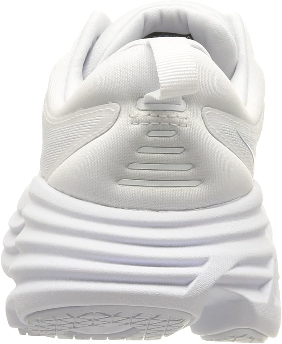 Hoka Women's Bondi 8 Sneaker, White/White, 10