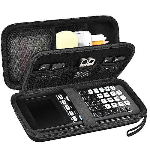 Graphing Calculator Case for Texas Instruments TI-84 Plus CE Color Graphing Calculator, Also Fits for TI-83 Plus Casio fx-9750GII, Large Capacity for Pens, Cables and Other Accessories-Grey, Box Only