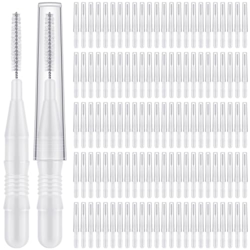 120 Pieces Braces Flossers for Cleaner Interdental Brushes Between Teeth, Toothpick Dental Tooth Flossing with Soft Bristles 360° Bendable Oral Dental Hygiene Flosser Cleaning Tool