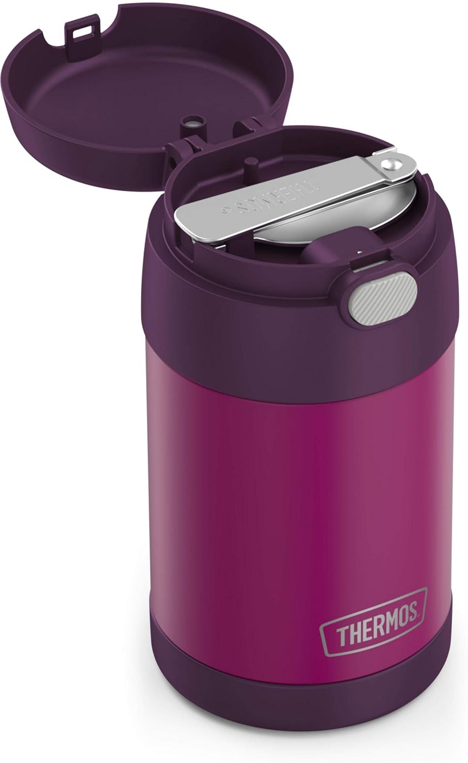 THERMOS FUNTAINER 16 Ounce Stainless Steel Food Jar, Red Violet