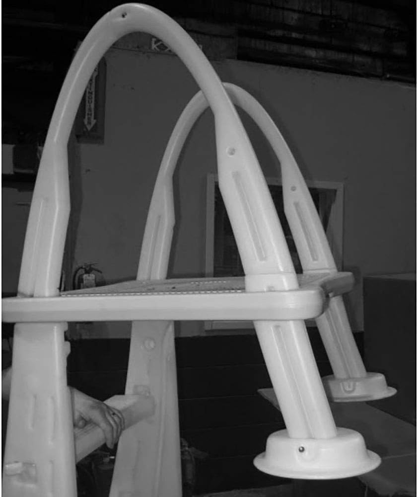 Confer Plastics CK7200 Deck Mount Conversion Kit for 7200 Roll Guard Above Ground Swimming Pool A-Frame Ladder, Accessory Only, Beige