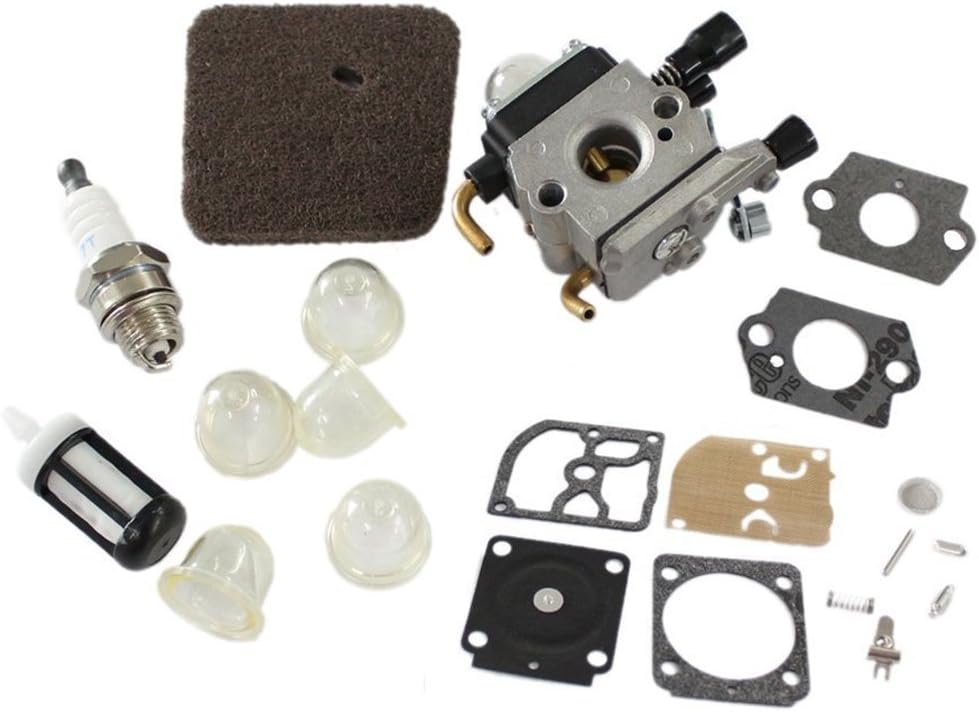HURI Carburetor & Diaphragm Gasket for Stihl FS45 FS46 FS55 FS74 FS75 FS76 FS80 FS85