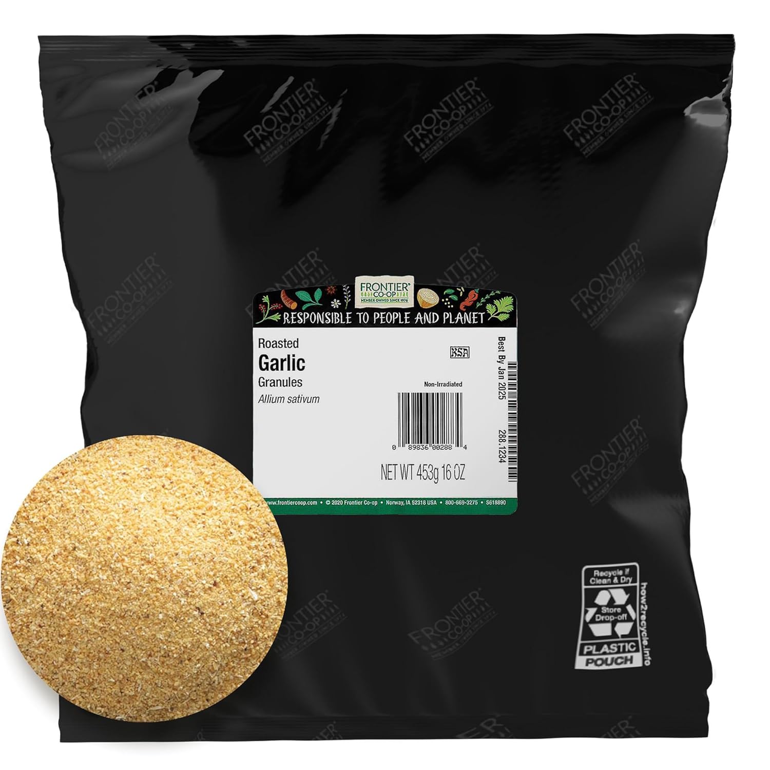 Frontier Co-op Roasted Garlic Granules 1lb