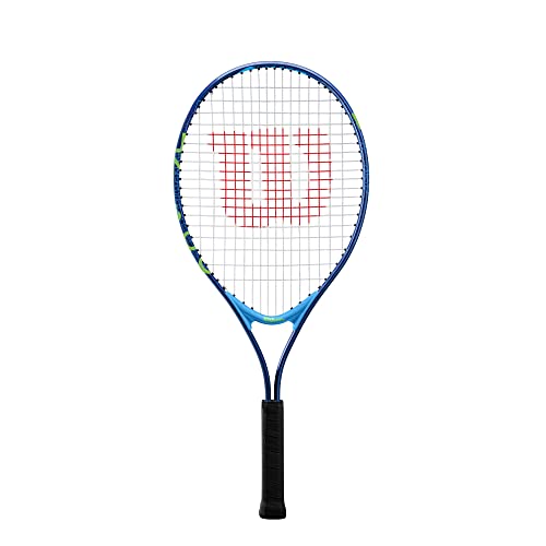 Wilson US Open Jr Tennis Racket, for Kids, Aluminium, Blue/Green, 21