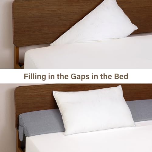 ENITYA Full Bed Wedge Pillow for Headboard Gap/Mattress Gap Filler/Headboard Pillow/Bed Gap Filler,Close Gap(0-6