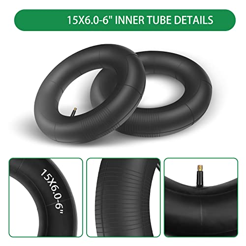 2Pcs 16X6.50-8/16X7.50-8 TR13 Lawn Mower Inner Tire Tube for ATVs Mower Tractor Golf Cart Garden Trailer and More