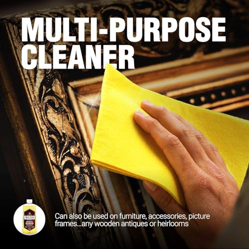 Milsek Antiques & Restoration Polish & Cleaner - Home Essential Cleaning Supplies for Home Improvement of any Wood Antiques or Heirlooms - 12 Fl Oz (Pack of 4)