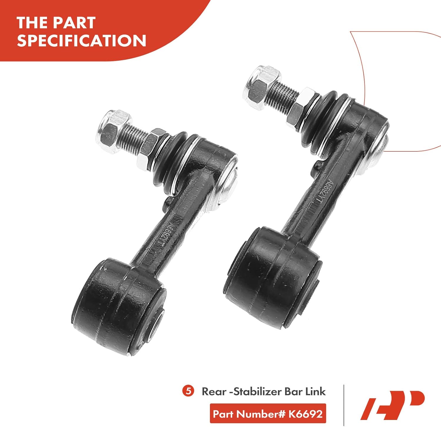 A-Premium Set of 10, Front Upper Control Arm, Lower Ball Joint, Outer Tie Rod End, Rear Sway Bar Link, Compatible with Chevy & GMC - 2001-2007 - Silverado 3500 (Classic) & Sierra 3500 (Classic)