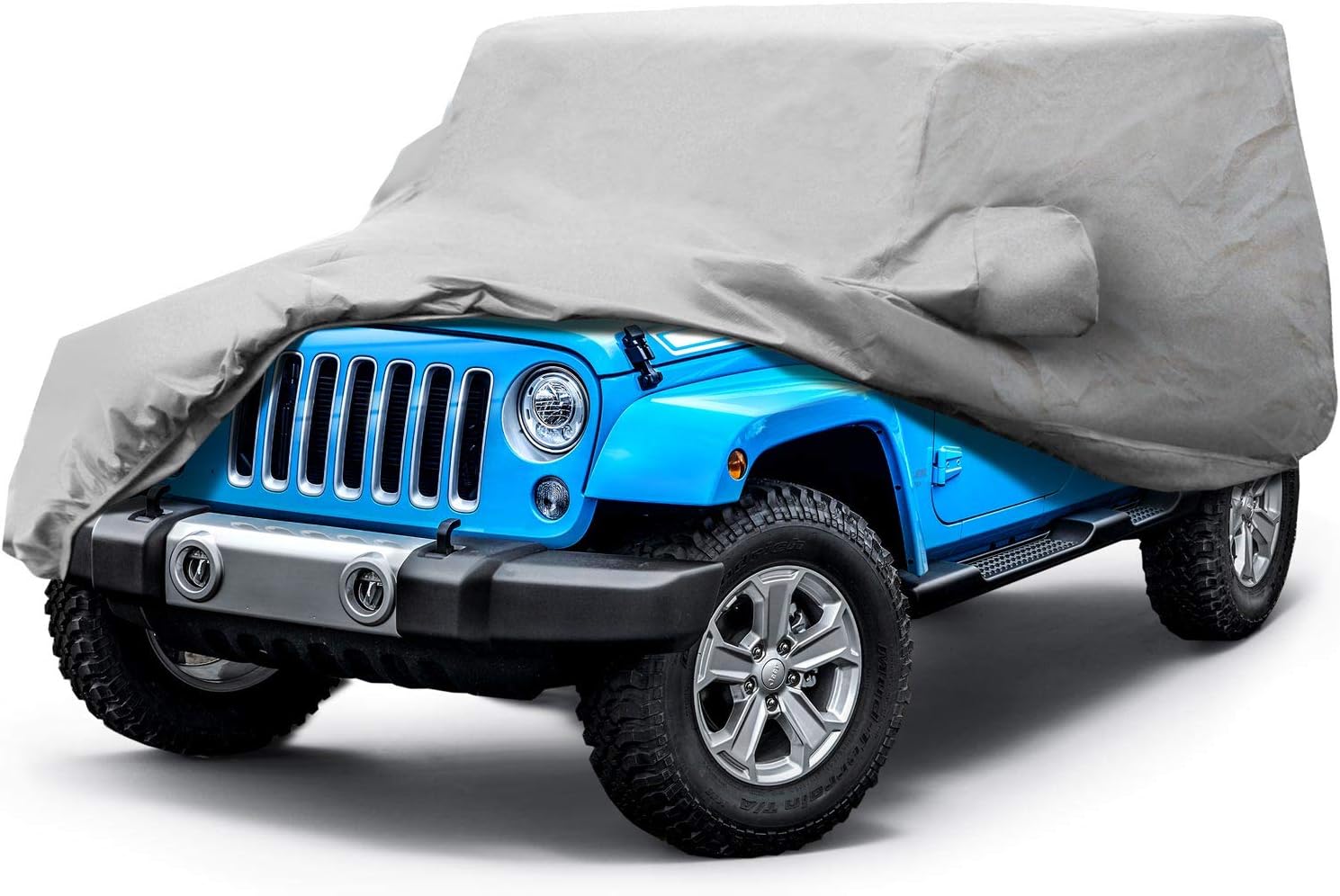 Leader Accessories Xtreme Guard Car Cover Waterproof All Weather Compatible for Jeep Wrangler 2 Door CJ,YJ, TJ,&JK