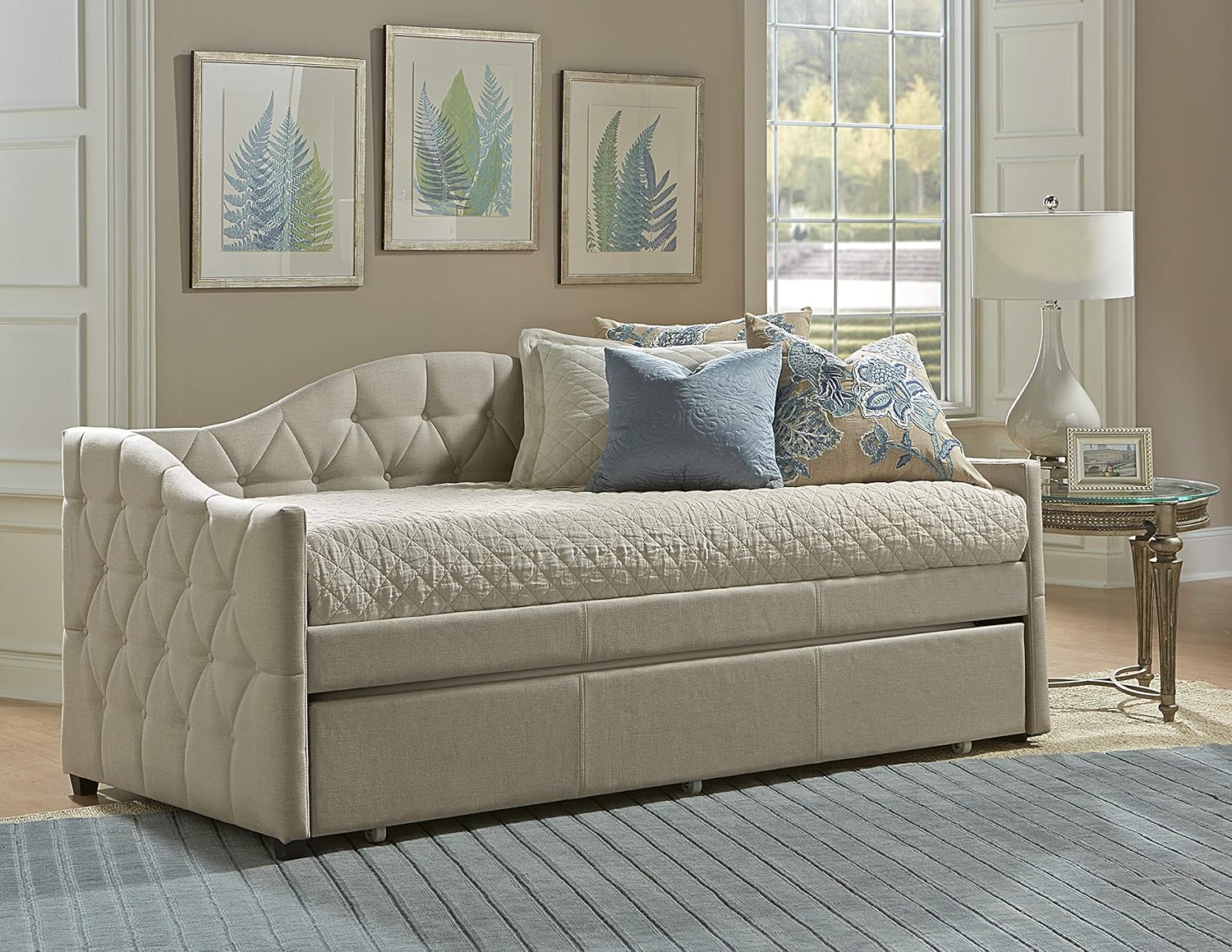 Hillsdale Furniture Jamie Daybed with Trundle, Cream