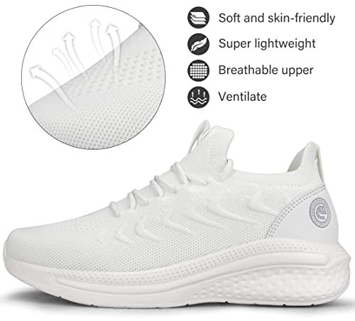 Pujcs Womens Sneakers Slip On Walking Shoes Breathable Running Shoes Lightweight Mesh Gym Shoes Non Slip Workout Shoes