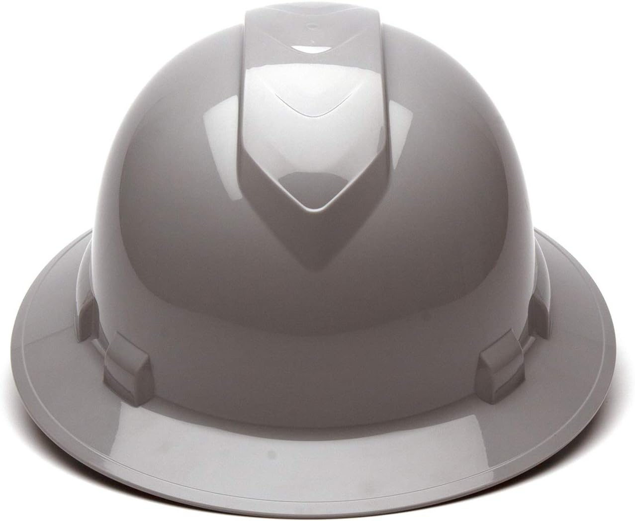 Pyramex Ridgeline Full Brim Hard Hat 4 Point Ratchet Gray
