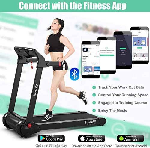 Generic Topment Folding Treadmill, 3.0HP Electric Treadmill with APP Control