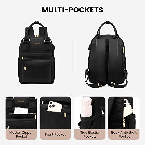LOVEVOOK Mini Backpack for Women Stylish Waterproof Backpack Purse with USB Port, Cute Daypack for College Travel Party