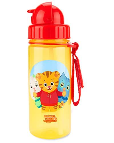 Daniel Tiger Toddler Sippy Cup with Straw & Baby Snack Container, Trolley Friends Mealtime Set
