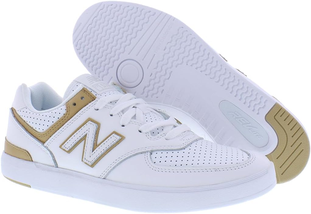 New Balance CT574 Mens Shoes Size 11, Color: Pure White/Brown/White