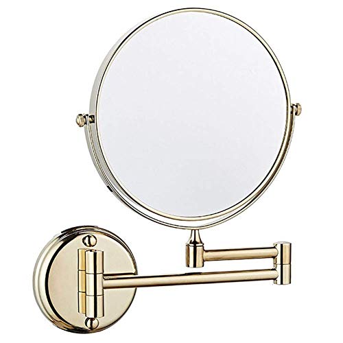 Makeup Mirror 8-inch Two-Sided Swivel Wall Mounted Mirror Extending Folding Bathroom Shaving Cosmetic Make Up Mirror