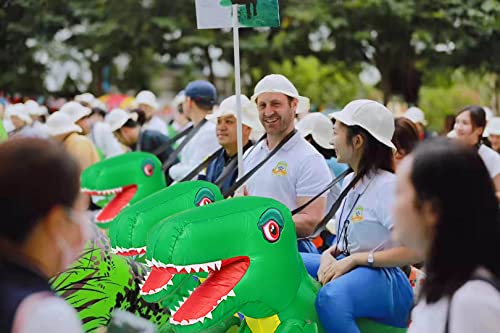 Dinosaur Costume Adult Funny Blow up Halloween Ride on Dino T-Rex Inflatable Costumes