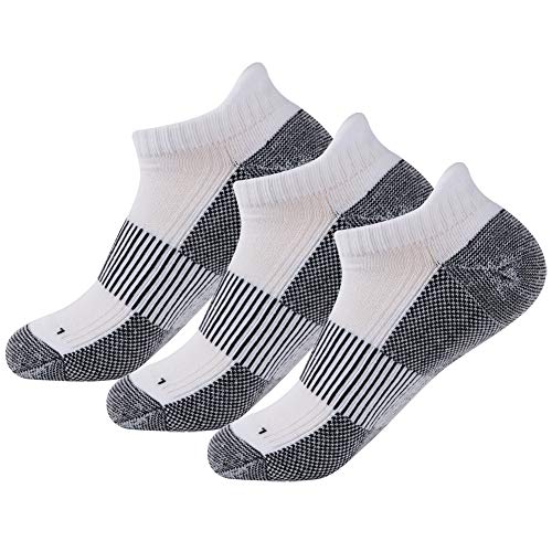 Copper Socks, Unisex Cushioned Sole Arch Support Athletic Ankle/Crew Running Hiking Compression Socks