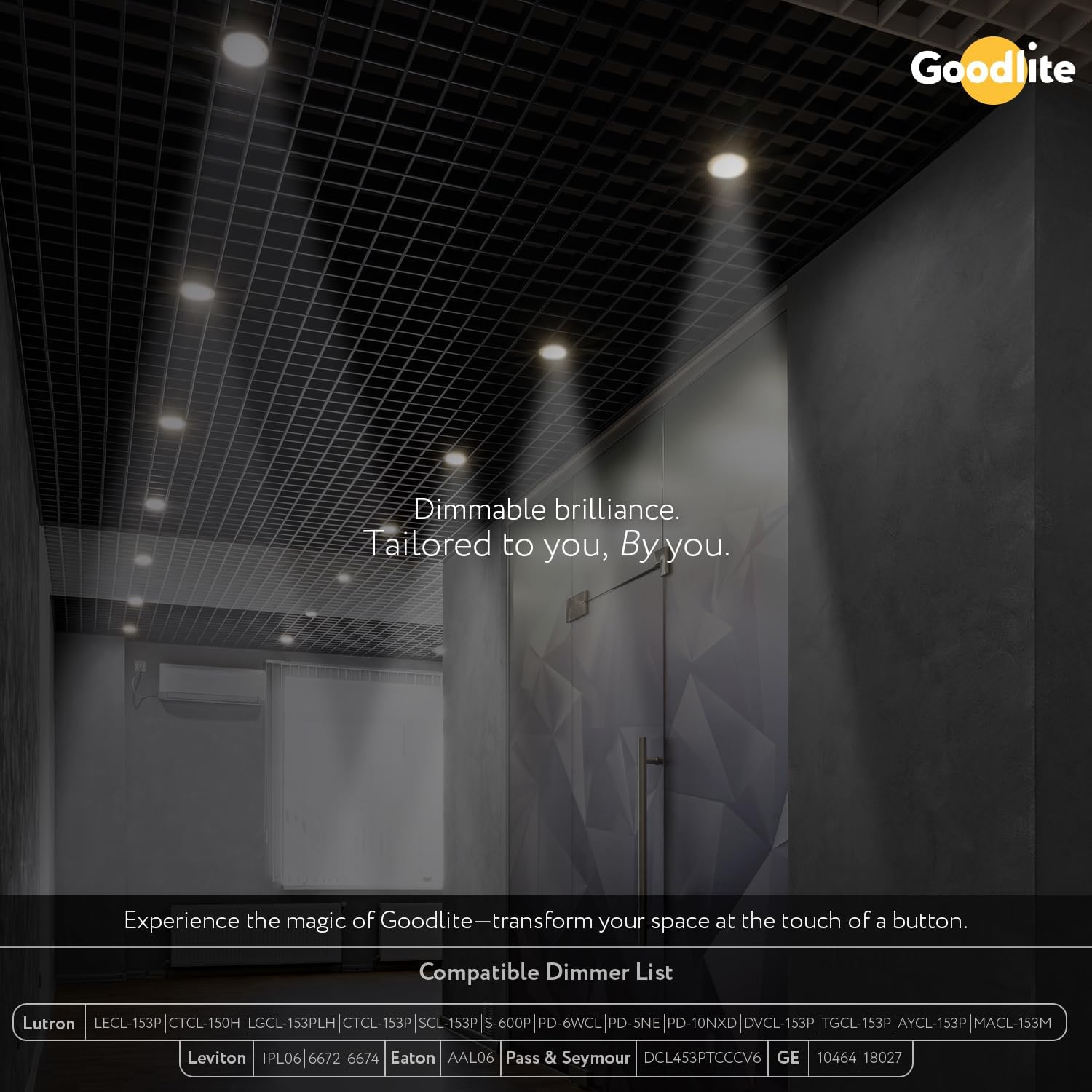 Goodlite 2 Inch Gimbal LED Recessed Light with Junction Box, 5W, 3000K Warm White, 400 Lumens, Dimmable Downlight, IC Rated, Damp Location - Adjustable Recessed Lighting