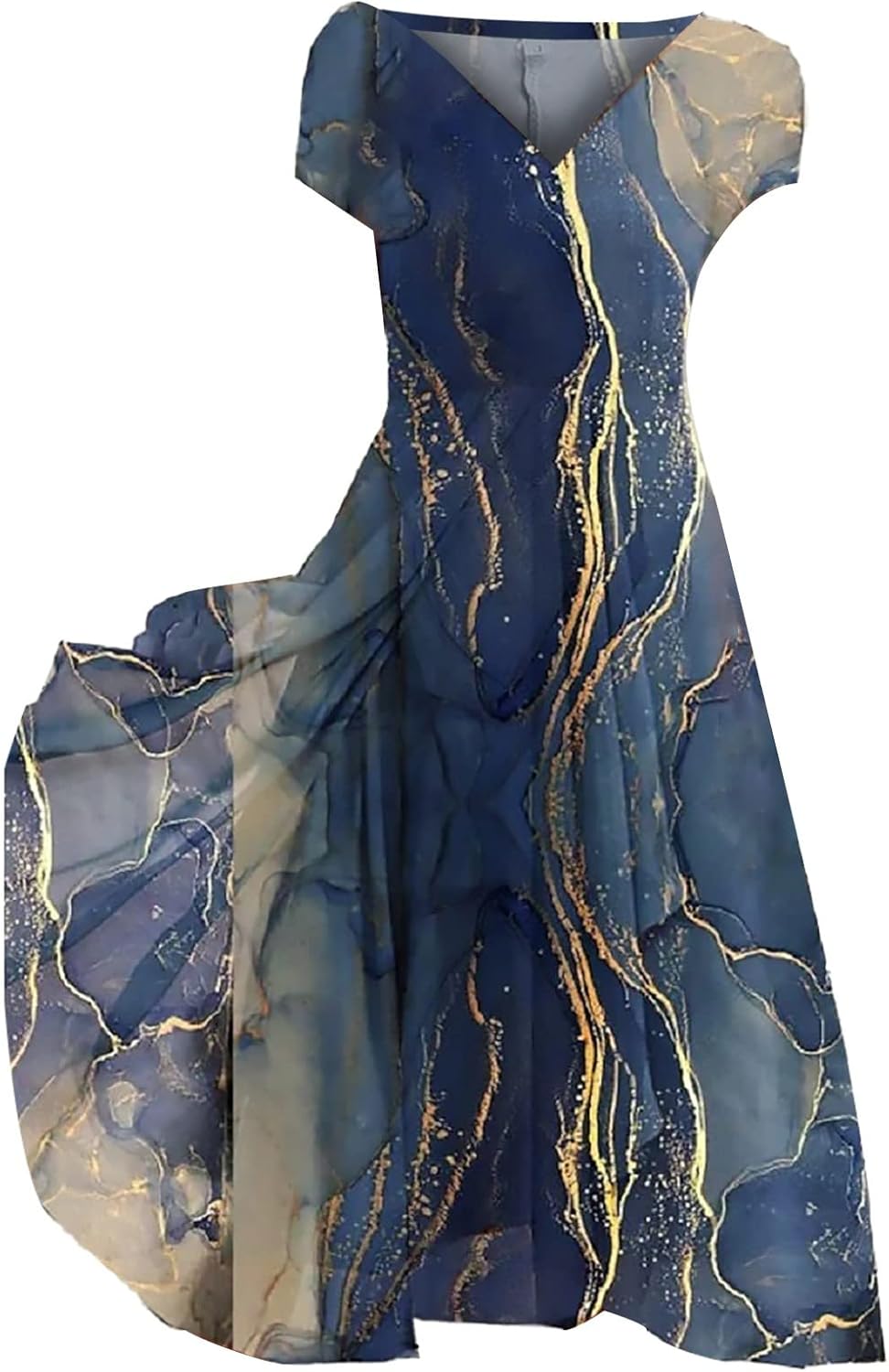 Midi Spring Dresses for Women 2024 with Sleeves Tie Front Tiered a Line Flowy Loose Tank Women Boho Bodycon Dress Cocktail Evening Party Elegant Midi Dresses Sundresses for Women Plus Size