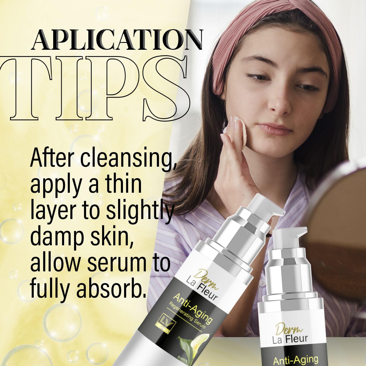 2 Pack - Derm La Fleur Anti- Aging Serum - Derm La Fleur Plus, Derm La Fleur Luxe 2 Bottles Serum For 2 Months, Derma Fleur Moisturizing Skin Conditioner.