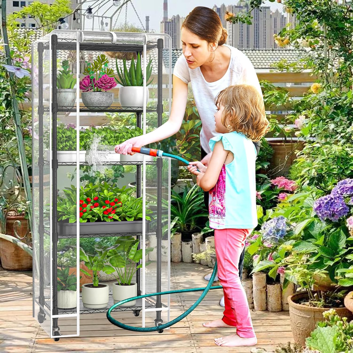 Mini 5-Tier Greenhouse for Indoor Outdoor, 23.2