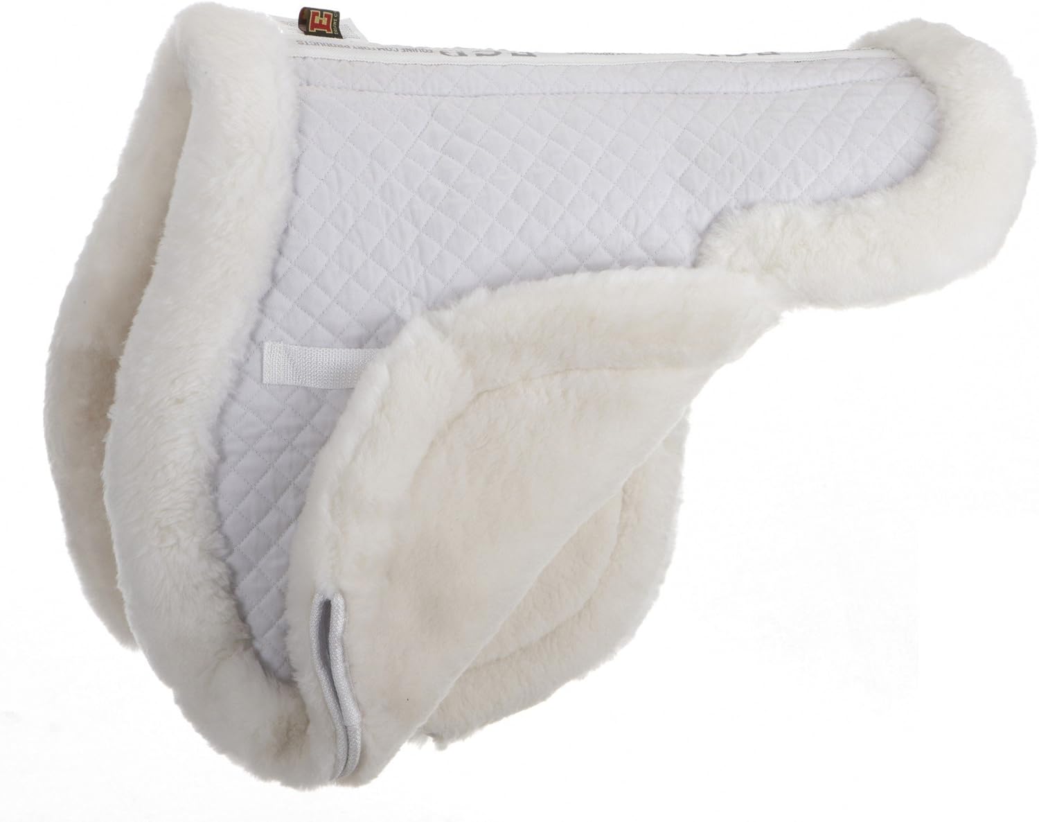 ECP Equine Comfort Products Sheepskin All Purpose Fully Lined Saddle Pad - White