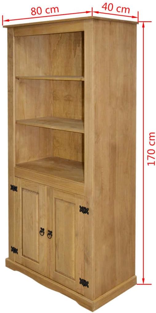 Sideboard Solid Cabinet Cupboard for Living Room Kitchen Dining Room Hallway Home Furniture Cupboard Mexican Pine Corona Range 31.5