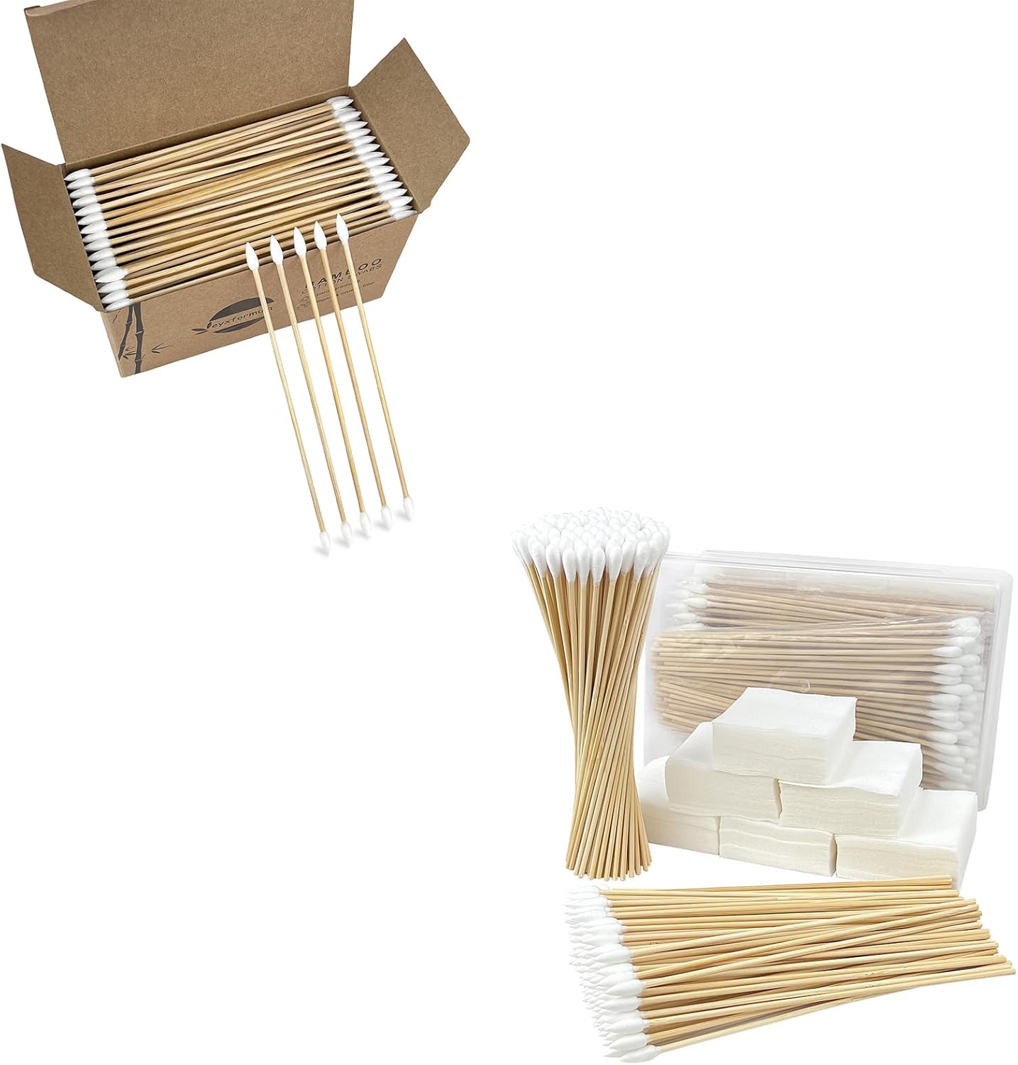 800 pcs gun cleaning kits (400 double pointed tips gun cleaning swabs + 300 gun cleaning patches + 200 gun cleaning cotton swabs with round/pointed tips)