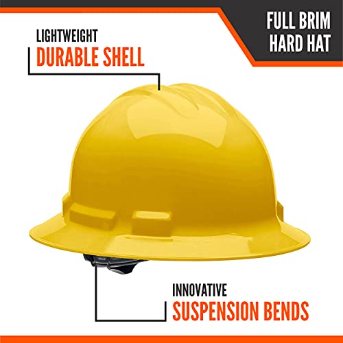 Malta Dynamics Made in US Full Brim Hard Hat, OSHA/ANSI Compliant