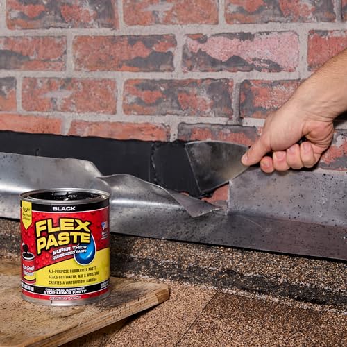 Flex Paste, 3 lb Can, White, Waterproof Paintable Putty, Spackle Sealant, Fill Gaps Cracks Holes - Block Out Water and Air - UV Resistant - Walls, Drywall, EPDM, Concrete, Roof, RV Repairs