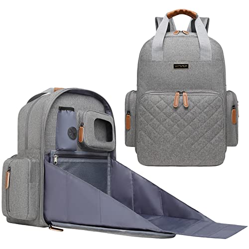 Diaper Bag Backpack with Changing Station, Baby Diaper Bag Organizer for Moms Dads Large Baby Changing Bags