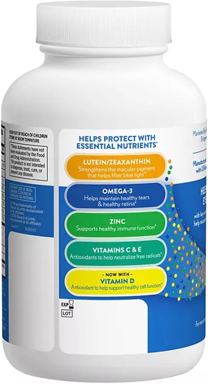 Bausch & Lomb Ocuvite Adult 50+ Eye Vitamin & Mineral Supplement - 2 Bottles, 150 Softgels Each