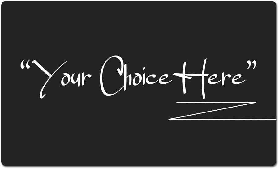 Your Choice Here Funny Welcome House Warming New Home Essential Gifts Decoration Doormat Entrance Way Non-Slip Door Mats Front IndoorOutdoor Living Room Kitchen Bedroom Area Rugs 20x31.5 Inch