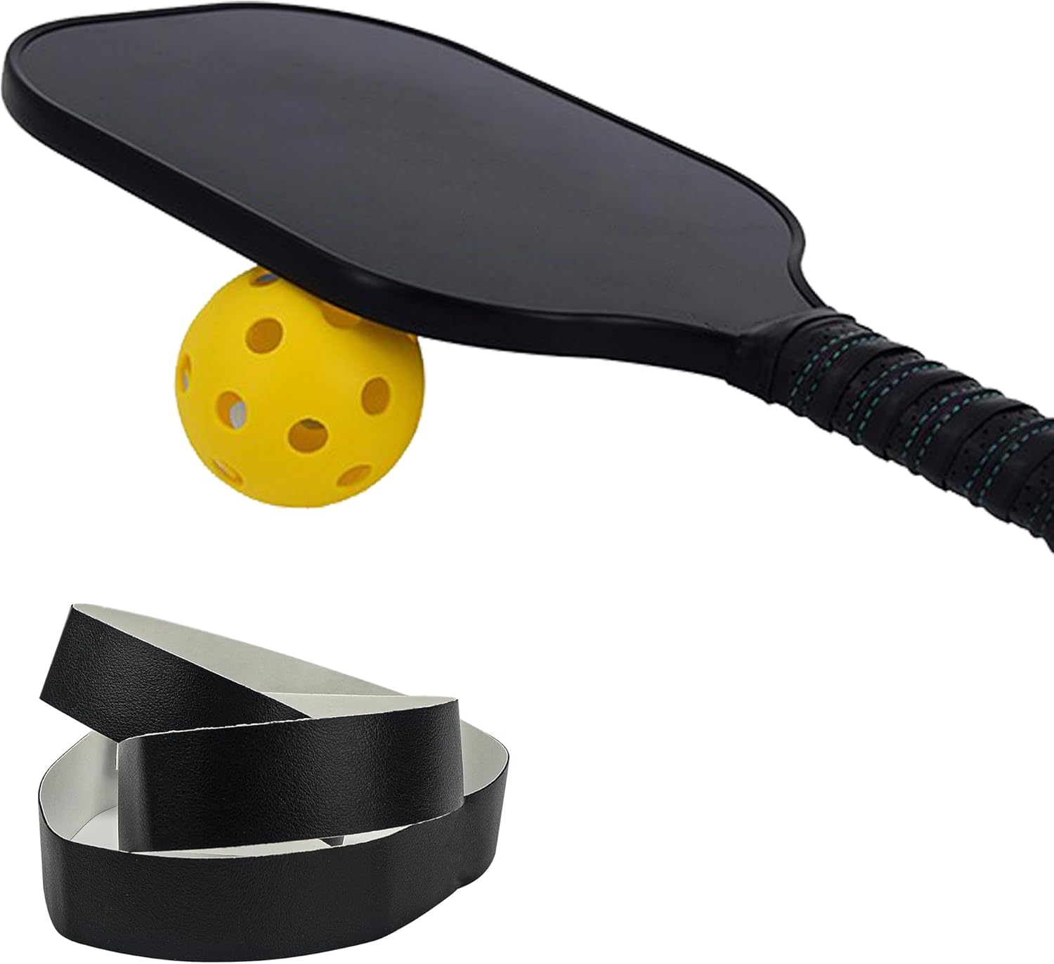 Black -Pickleball Paddle Edge Guard Tape