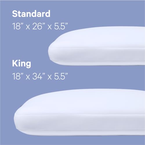 Casper Sleep Foam Pillow, King, White