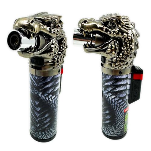 Torch Blue Dragon's Breath Torch Lighter Pre-Filled Butane Ready to Use (2, Blue)
