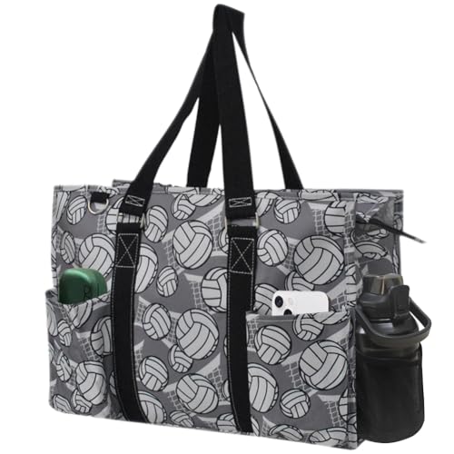 NGIL Zip-Top Tote Bag with Exterior Pockets for Working Women, Teachers, Nurses, and Moms, Design in USA