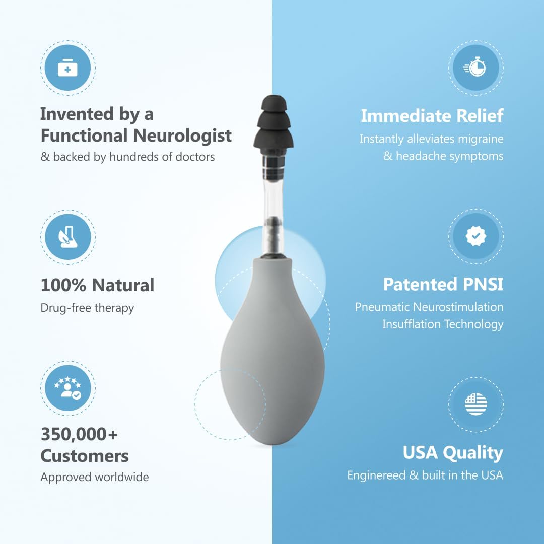 ZŌK: World’s First Consumer Migraine Product That Naturally Reduces Tension and Pressure from Headache and Migraine Symptoms Through Inner Ear Pressure Stimulation, White