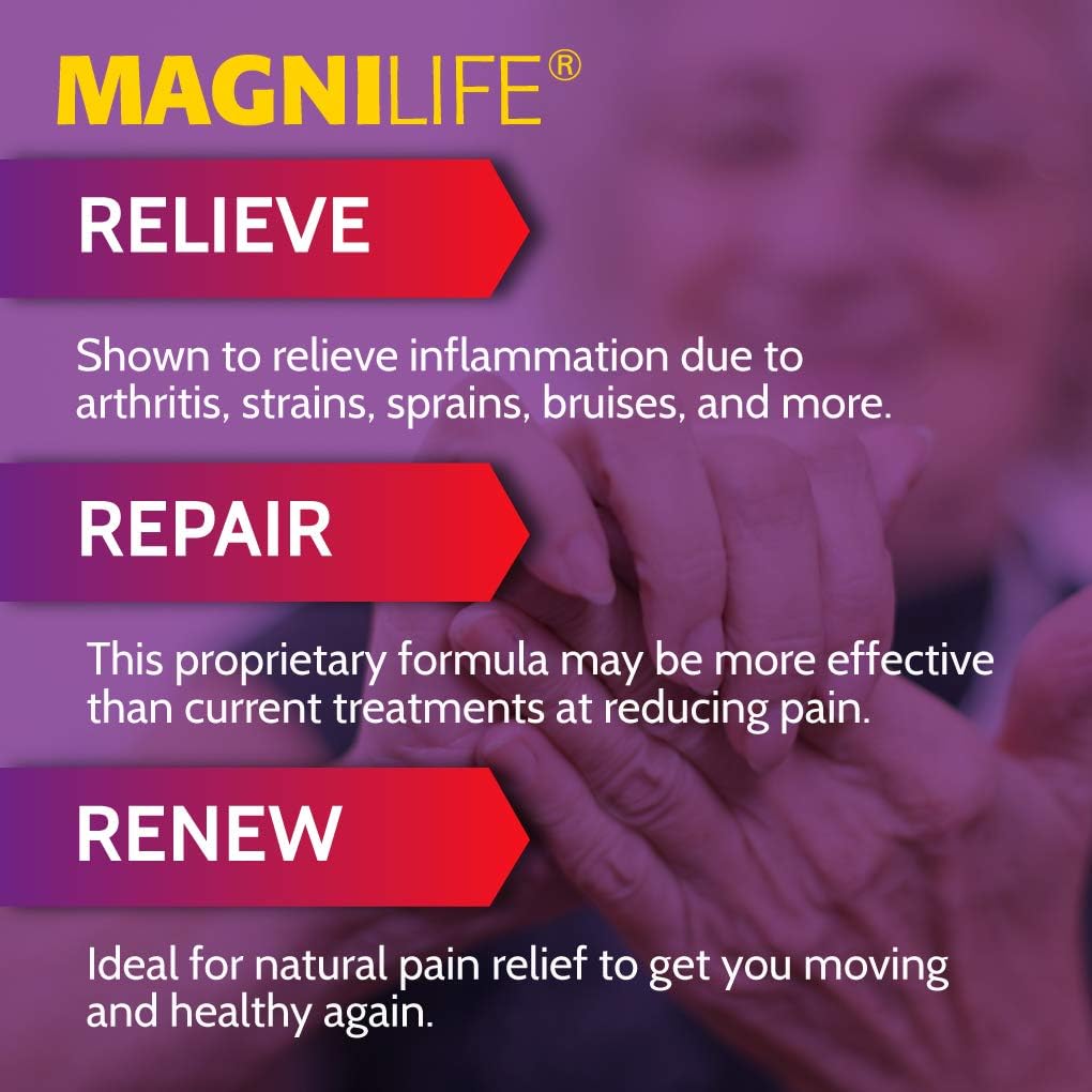 MagniLife Pain & Inflammation Relief Foam, Natural Muscle, Joint, and Arthritis Pain Relief - 4oz