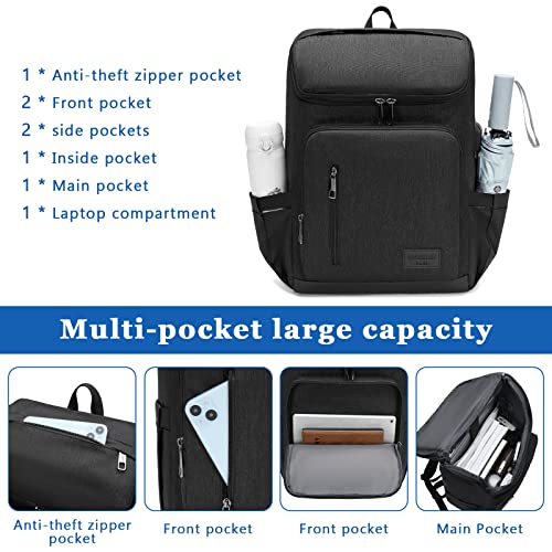 YALUNDISI Laptop Backpacks Travel Backpack Carry On Backpack Casual Daypack with USB Charging Port for Men Women Back