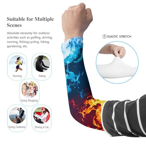 Sun Protection Arm Sleeves Tattoo Cover Up Compression Cooling Sleeve